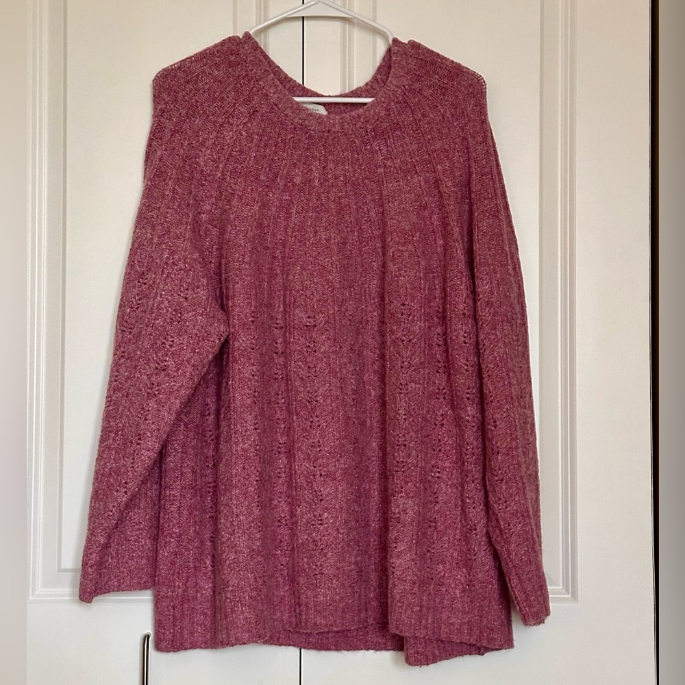 Super Soft & Cozy Pink Sweater 3x